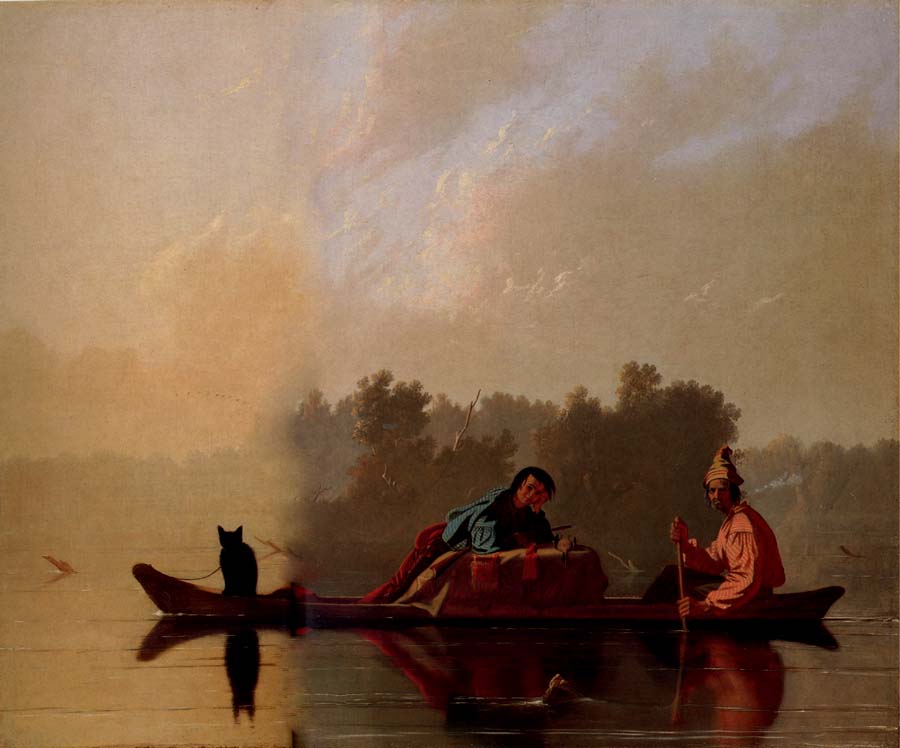 George Caleb Bingham Marchands de fourrures descendant le Missouri